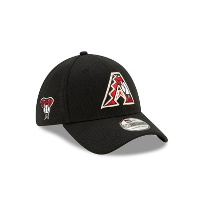 Black Arizona Diamondbacks Hat - New Era MLB 2021 Spring Training 39THIRTY Stretch Fit Caps USA7695248